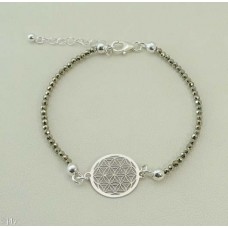 Flower of life (Pyrite/ 925 Silver)